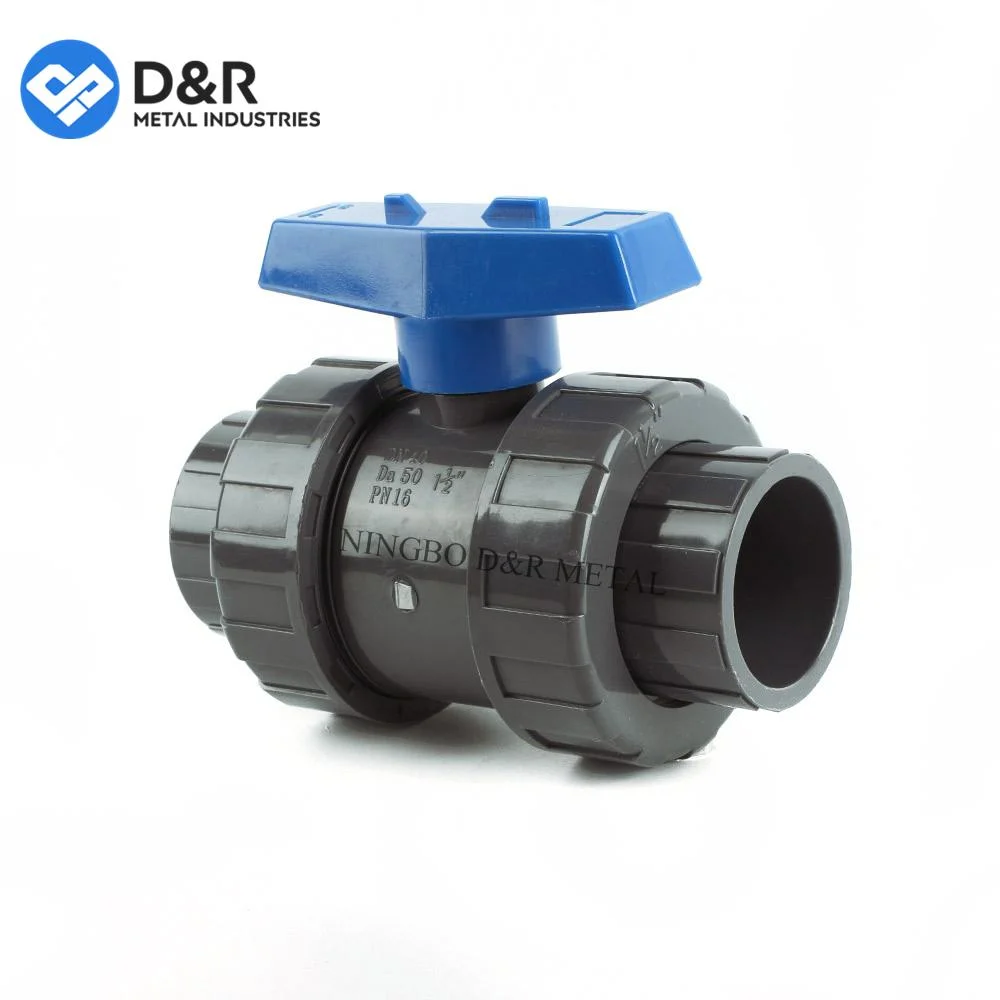 Customized Valve Plumbing Products CPVC/PVC/PP Ball Valve for Water Supply