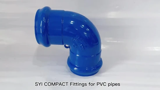 ISO2531 Pn16 Cement Lined Casting Ductile Iron Pipe Fitting for PVC Pipe