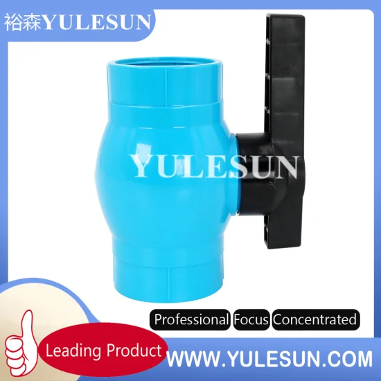 PVC Conical Ball Valve with Long Handle Socket Ends