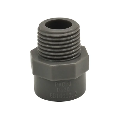 High Quality Preservative PVC Pipe Fittings-Pn10 Standard Plastic Pipe Fitting Male Adaptor for Water Supply